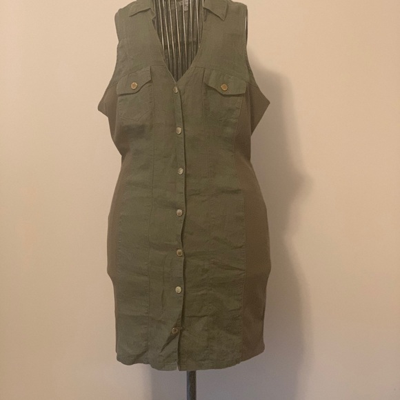 Guess- large- Olive Green - Dress - Picture 1 of 4